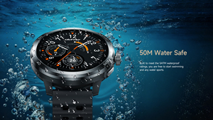 นาฬิกาอัจฉริยะ Ulefone Armor Watch Pro หน้าจอ AMOLED 1.50 นิ้ว อัตรารีเฟรช 60Hz หน่วยความจำ 256MB แบตเตอรี่ 410mAh มาตรฐาน IP68 นาฬิกาอิเล็กทรอนิกส์ รองรับกีฬามากกว่า 100 ประเภท นาฬิกาเพื่อสุขภาพ - Product Image 6