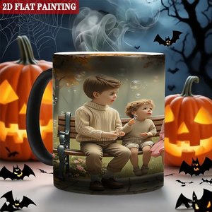 Frosted Black <b>Ceramic</b> <b>Mug</b> 11oz Heat Color Changing Cup Festival Holiday Souvenir - Product Image 6