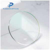 Lentilles optiques Pioneer 1.49/1.56/1.60/1.67/1.74 à vision simple UC HC HMC SHMC, lentilles optiques en résine asphériques pour lunettes