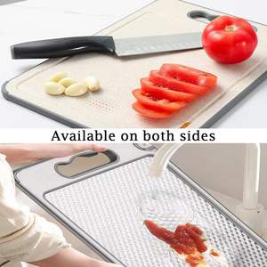 Tabla de Cortar de Acero Inoxidable de Doble Cara Resistente a los Arañazos de Titanio para Cocina - Product Image 5