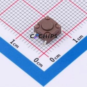 TSX06311-043D332DH-R1000 Tactile Switch SMD-4P,6.1x6.1mm Switch Single Pole Single Throw Round Button 1.8N 6.1mm - Product Image 1