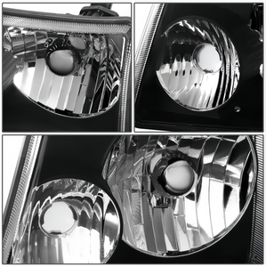 Nouvelles paires de phares avant à boîtier noir et coins transparents pour Ranger 2001-2011, remplacement de phares halogènes 12V 5000K Gauche Droite - Product Image 2