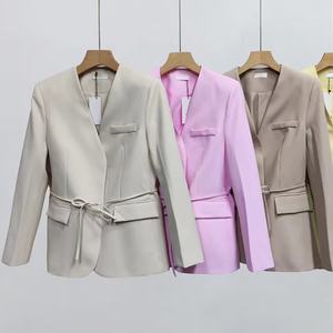 Robe Femme Personnalisée OEM/ODM de Haute Qualité, Nouvelle Collection 2025, Couleur Unie, Lacets, Style Décontracté Chic pour le Quotidien - Product Image 1