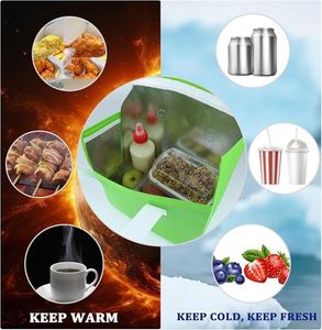 Sac isotherme personnalisé avec logo imprimé, en non-tissé, pour la livraison de repas à emporter, garde au chaud pour le thé - Product Image 5