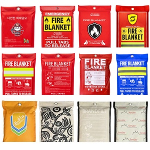 Istruzioni multilingue 100% coperta antincendio in fibra di vetro 1M X 1M resistente al calore per uso domestico in tutto il mondo - Product Image 4
