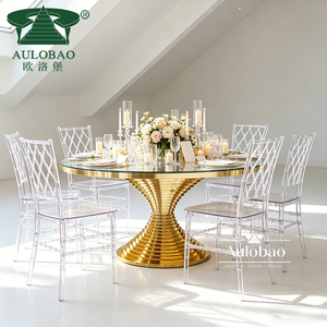 Events <b>Stackable</b> Clear Crystal Plastic Acrylic Resin Chiavari Wedding <b>Chair</b> - Product Image 4