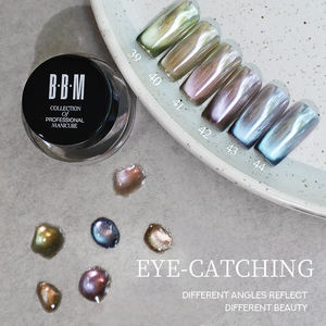 BBM マジックミラーパウダーネイル ファインスムースパウダー キャッツアイ効果 美しいネイルアート カラーチェンジ カメレオン グリッター マジックパウダー - Product Image 3