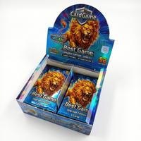 Emballage personnalisé pour cartes à collectionner, impression de cartes à effet pailleté, cartes de jeu, jeux de cartes de qualité