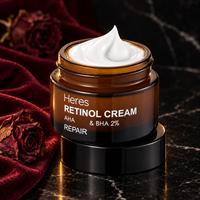 Crème pour le visage à l'acide hyaluronique et au rétinol en marque privée pour lutter contre le vieillissement, les rides, raffermir, hydrater et réparer la barrière cutanée OEM ODM