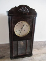Horloge Murale Antique en Bois, Allemagne
