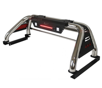 Barre de protection pour camionnette en acier inoxydable, haute résistance, équipée de lumières, multifonctionnelle