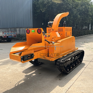 Vườn chi nhánh Crawler Crusher gỗ chipper máy di động máy xay gỗ Shredder chipper cho công nghiệp - Product Image 3