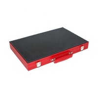 Grand ensemble de backgammon en bois de luxe de 21 pouces jeu d'échecs personnalisé portable pour enfants backgammon en similicuir et cuir
