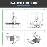 Machine de fraisage CNC 5 axes avec système de contrôle Syntec et moteur Yaskawa japonais pour la fabrication de moules en bois et de bateaux