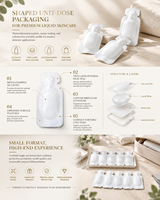 Emballage cosmétique rigide personnalisé pour aliments, texture matricielle en relief, surface antidérapante, volume de cavité uniforme, standardisé