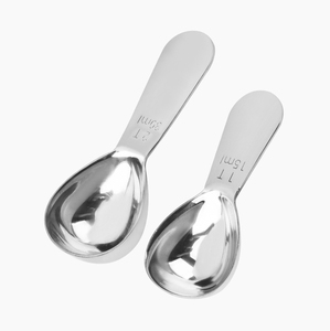 Cucharas medidoras de metal 1T 2T 15ML 30ML Cuchara medidora de café de acero inoxidable Cucharas medidoras de leche en polvo
