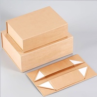 Boîte cadeau pliable moderne haut de gamme, écologique, recyclable, avec fermeture magnétique, faite à la main, gaufrée UV