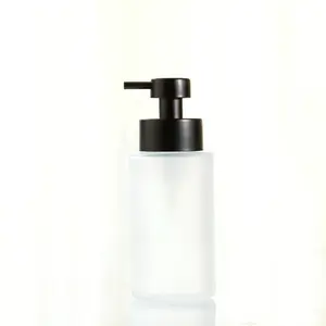 空哑光黑色500毫升塑料洗手液分配器发泡瓶泵黑色洗手液分配器批发化妆品泡沫瓶