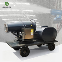 Pulvérisateur haute densité longue portée, canon à brouillard anti-poussière, ventilateur de pulvérisation de fumée, appareil 40m connectable à l'alarme 800i