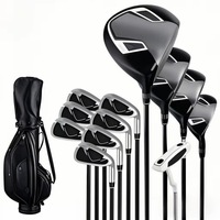 Ensemble de clubs de Golf forgés personnalisés de haute qualité complet gaucher fraisé Graphite et arbre en acier tête de putter universelle fers de Golf hommes