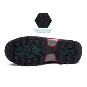 รองเท้าบูทวิศวกรหนังสำหรับผู้ชาย S3กันน้ำกันรอยแบบเจาะไม่ให้เกิดไฟฟ้าสถิตกันน้ำลื่น - Product Image 5