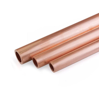 Tube de cuivre sans soudure en gros ASTM B280 C12200 résistant à haute pression pour raccords de climatisation CVC