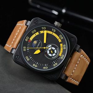 Relojes cuadrados de lujo <span class=keywords><strong>originales</strong></span> de marca OEM para hombre, movimiento mecánico multifunción deportivo con correa de cuero con función luminosa - Product Image 5