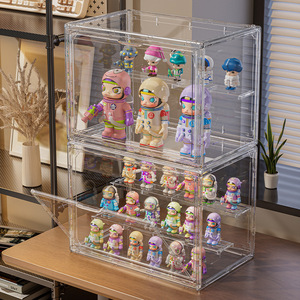 Support d'affichage pour boîtes mystères en acrylique transparent, pliable et empilable, pour figurines et rangement de poupées - Product Image 3