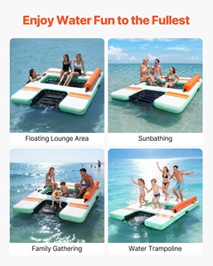 Plataforma Flotante Inflable, Isla Flotante, Plataforma Flotante para Agua, Isla <span class=keywords><strong>de</strong></span> Ocio para Vacaciones, Plataforma para Piscina, Plataforma para Yate, Colchoneta Inflable - Product Image 4