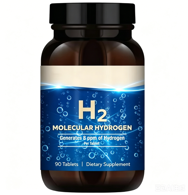 Fulife OEM Molecular Hydrogen H2 Effervescent Tablets Natural Healthcare Each Generates 8ppm Hydrogen 90 Count Amber Bottle Bulk