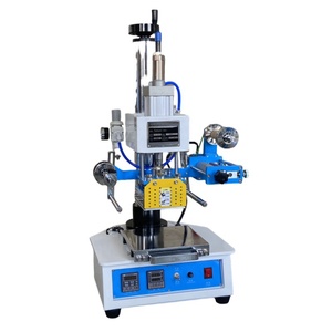 Automatic Pneumatic Stamping Embossing Printing Machine Heat Press Plate <b>Leather</b> Wood Plastic Card Paper Napkin Hot Foil Logo - Product Image 5