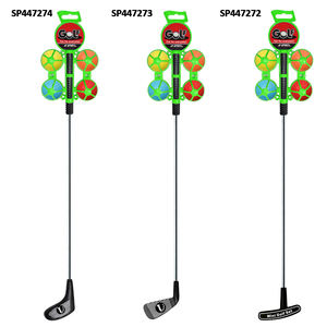 Ensemble de golf pour enfants 5 pièces avec poignée de balle, 4 balles et <span class=keywords><strong>club</strong></span> en acier inoxydable pour la pratique du putting en intérieur et en extérieur et l'entraînement sportif - Product Image 2