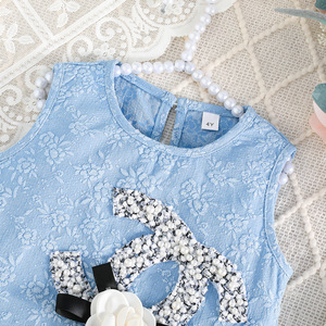 Summer Light Luxury <b>Small</b> Fragrant Style Sleeveless Dress With Three-dimensional Flowers and Fresh Western Style Skirt - Product Image 4