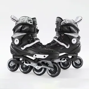 PAPAISON 고품질 PP 하드 쉘 부팅 높은 리바운드 pu 휠 slalom 인라인 스케이트 신발