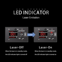 Lumière Laser d'Animation 3D Portable DMX512 ILDA RVB 3W Pleine Couleur pour Mariage DJ Disco