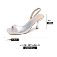 Sandales à talons hauts sexy pour femmes, nouveau design personnalisé, chaussures pour femmes, couleur unie, cuir verni, sangle de chaussure, talon fin rond de 9 cm, YonH3-3