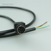 6P Mini-DIN-Stecker auf abisolier tes verzinntes PS/2-Kabel für Maus und Tastatur