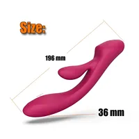 Elektrischer Kaninchen-Vibrator aus Silikon, G-Punkt-Stimulator mit USB-Aufladung, 12 Frequenzen & Wasserdichtes Sexspielzeug für Frauen