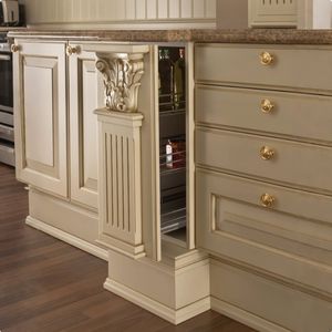 ตู้ครัว ผู้ผลิตตู้ครัวและตู้เสื้อผ้าแบบคลาสสิก ตู้ครัวโมดูลาร์หรูหราสไตล์ยุโรปจาก Foshan ออกแบบ 3 มิติ - Product Image 3