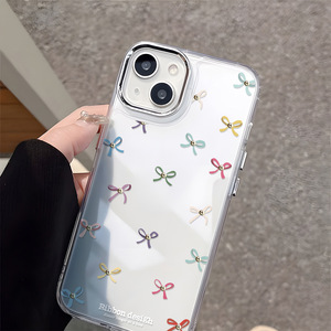 เหมาะสำหรับ iPhone 17 Pro Max เคสใสแบบนิ่มลายโบว์สีสันสดใสเต็มจอพร้อมรูขนาดใหญ่ เคสกันกระแทก - Product Image 4