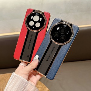 Étui rigide en cuir véritable galvanisé de luxe pour Huawei <span class=keywords><strong>Mate</strong></span> 70 60 Pro + RS 60 50 40 <span class=keywords><strong>30</strong></span> Pro housse de protection d'objectif de mode - Product Image 5