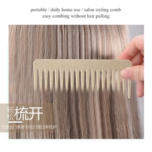 Juego de 3 cepillos desenredantes ecológicos de paja de trigo, cepillo masajeador para el cuero cabelludo, cepillo para champú, peine de dientes anchos, cepillo para cabello húmedo y seco. - Product Image 6