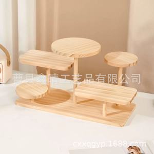Organisateur de bureau en bois, étagère de rangement multi-niveaux pour bijoux, usage domestique ou professionnel - Product Image 3