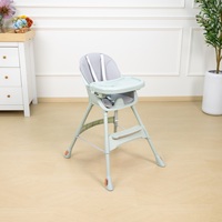 Chaise haute pour bébé réglable en hauteur 2 en 1, siège d'alimentation convertible, chaise de repas pour tout-petits en plastique PU