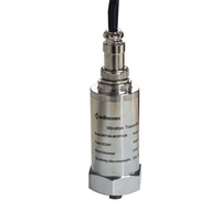 MVT100 CE Sensor Getaran Analog Mekanis 3,2 Kawat Terintegrasi Lanjutan 4-20ma Baja Tahan Karat 24VDC 10-500Hz untuk Pompa Motor