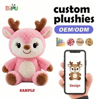 Peluche personnalisée renard bleu sur mesure, jouet animal de la forêt en forme de gland, fabrication OEM/ODM pour promotion de marque, vente en gros