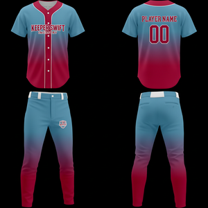 Maillot et pantalon de baseball confortables pour hommes, design personnalisé, uniforme d'équipe de baseball à vendre - Product Image 1