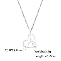 Joyería para Deportes, Ejercicio, Gimnasia, Aniversario, Collares con Cadena de Eslabones y Colgante de Acero Inoxidable Dorado, Sencillo, a la Moda