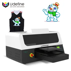 Udefine เครื่องพิมพ์ผ้าอิมเพรสโอราสำหรับธุรกิจขนาดเล็กเครื่องพิมพ์อิงค์เจ็ทแบบแท่นเดียว