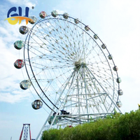Manège de fête foraine pour aire de jeux extérieure, cabine pour grande roue de 42 m, attractions de parc à vendre